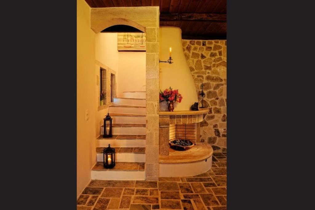 Villa Stone House With Sea View Achlia Esterno foto